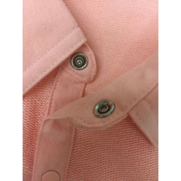 Sea Waves Polo Golf Shirt Size M Pink Short Sleeves Hawaii Collared Pullover - Picture 7 of 11